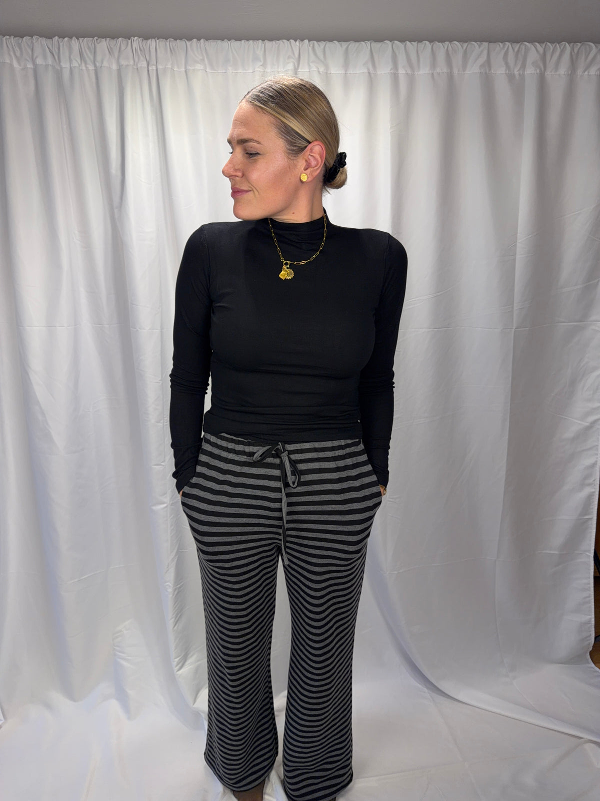 Stehkragen Longsleeve