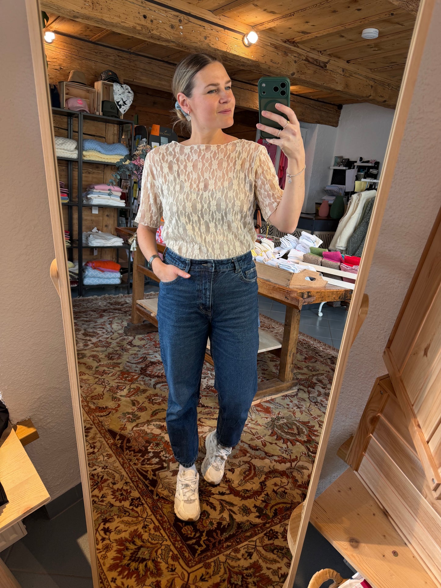 Mesh Lace Top kurz
