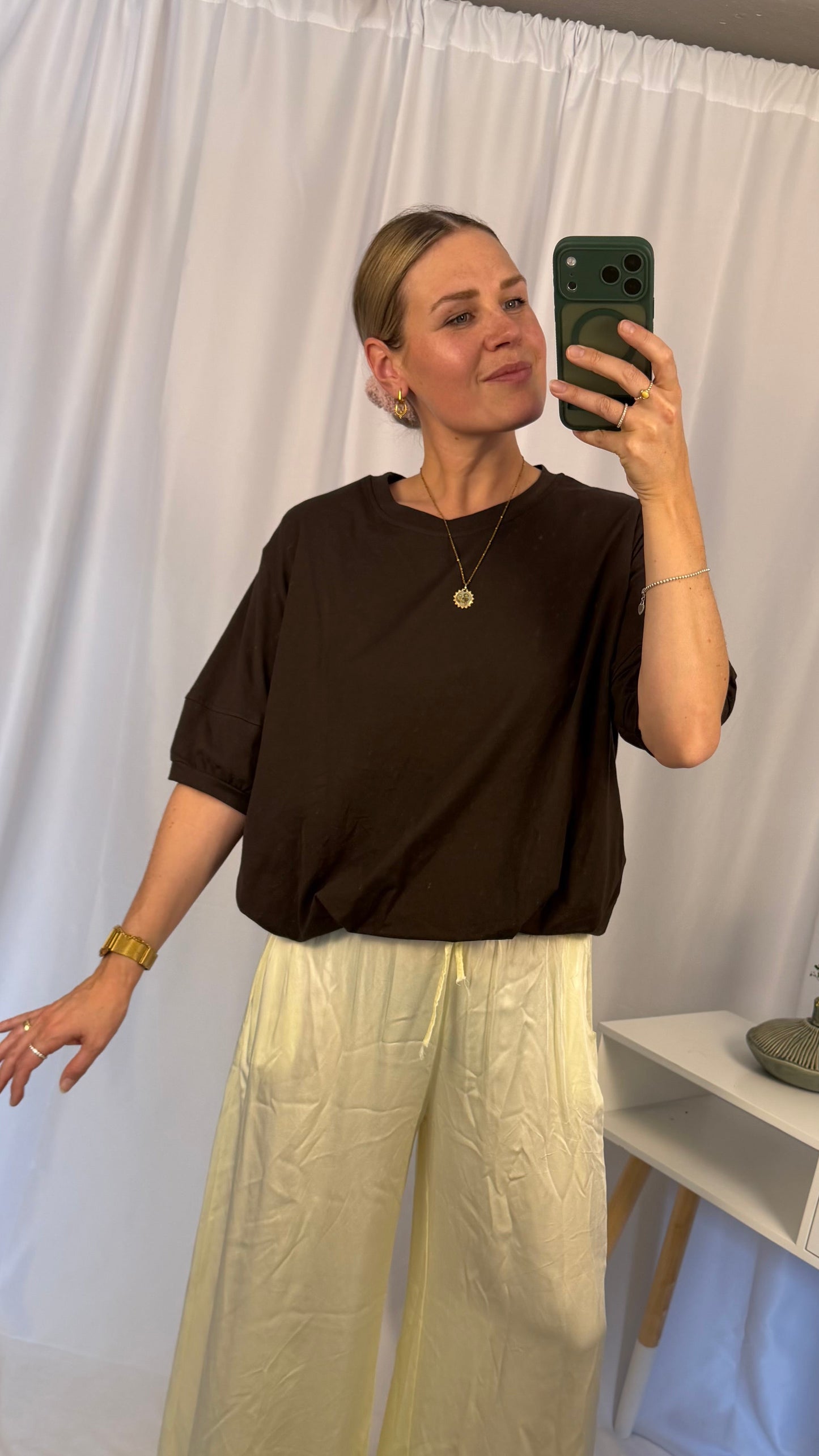 Puffy Baumwollshirt
