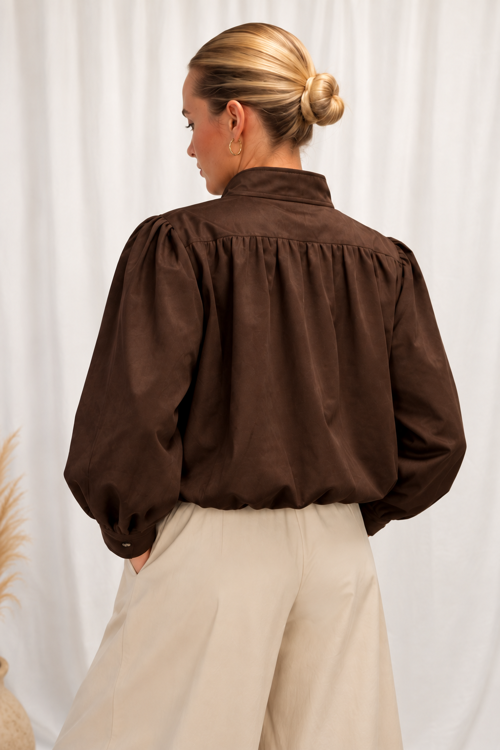 Soft Blouson Coffee