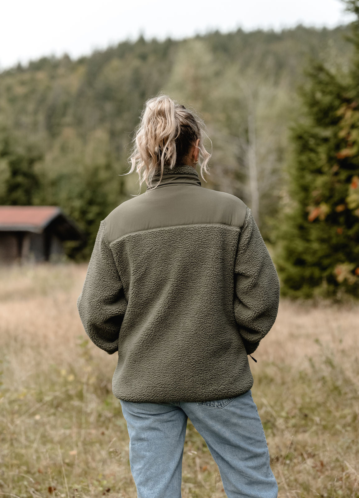 Woidlogo Teddy Jacke - Khaki
