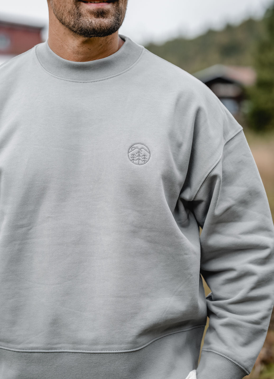 Woidlogo Sweater Unisex | Misty grey