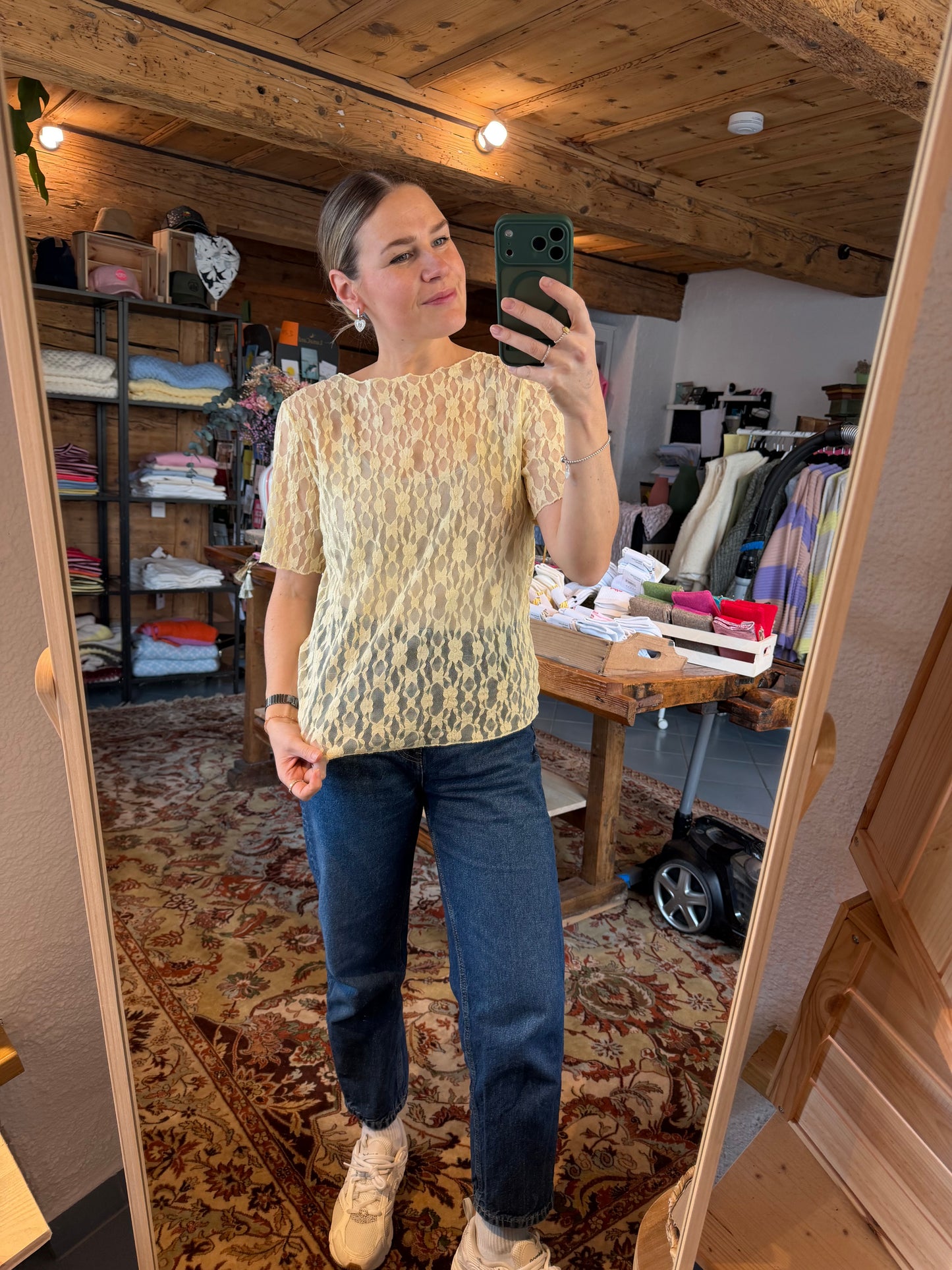 Mesh Lace Top kurz