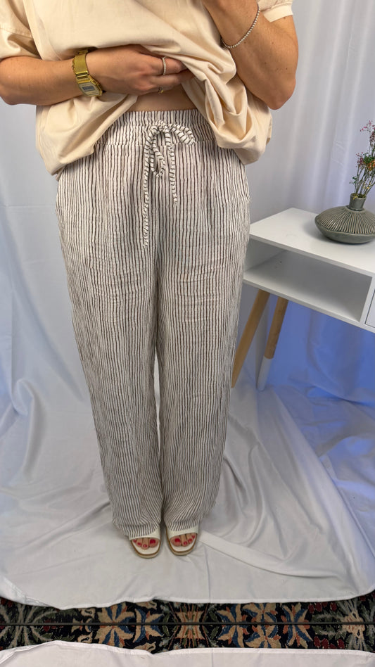 Musselin Streifenhose