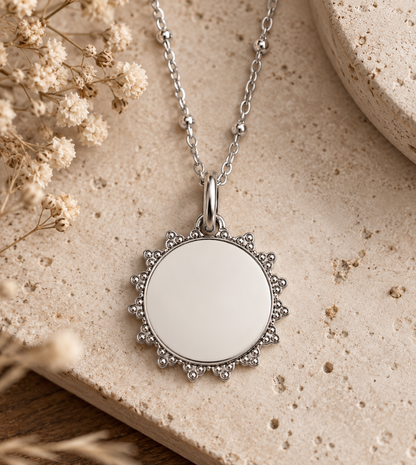 Sonnen-Medaillon – 21 mm | personalisierbar