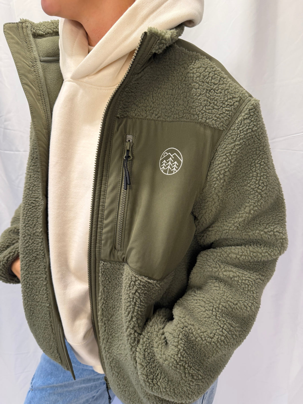 Woidlogo Teddy Jacke - Khaki