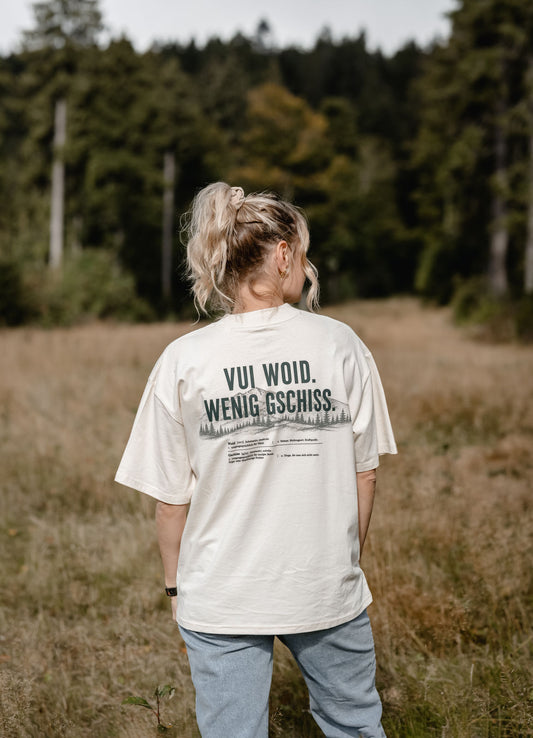 Woidlogo Unisex Oversized Shirt – Natural Raw