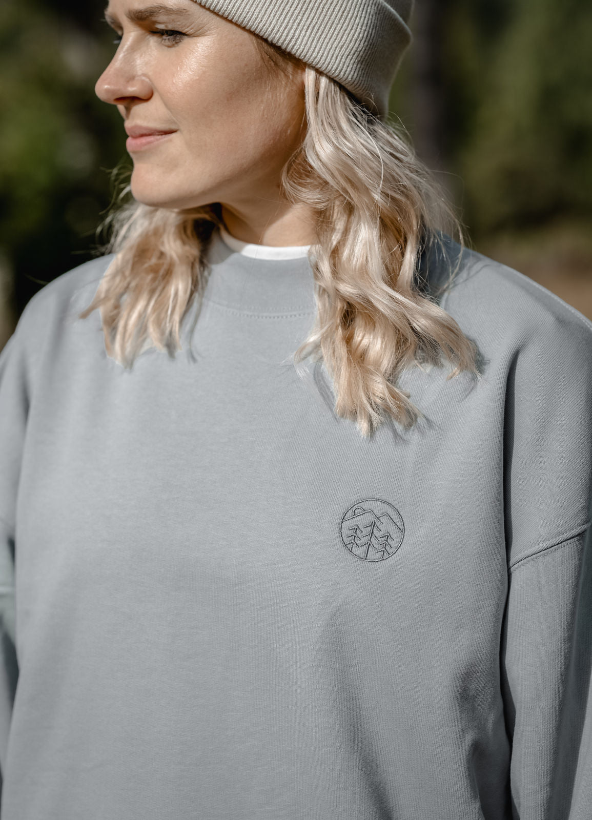Woidlogo Sweater Unisex | Misty grey
