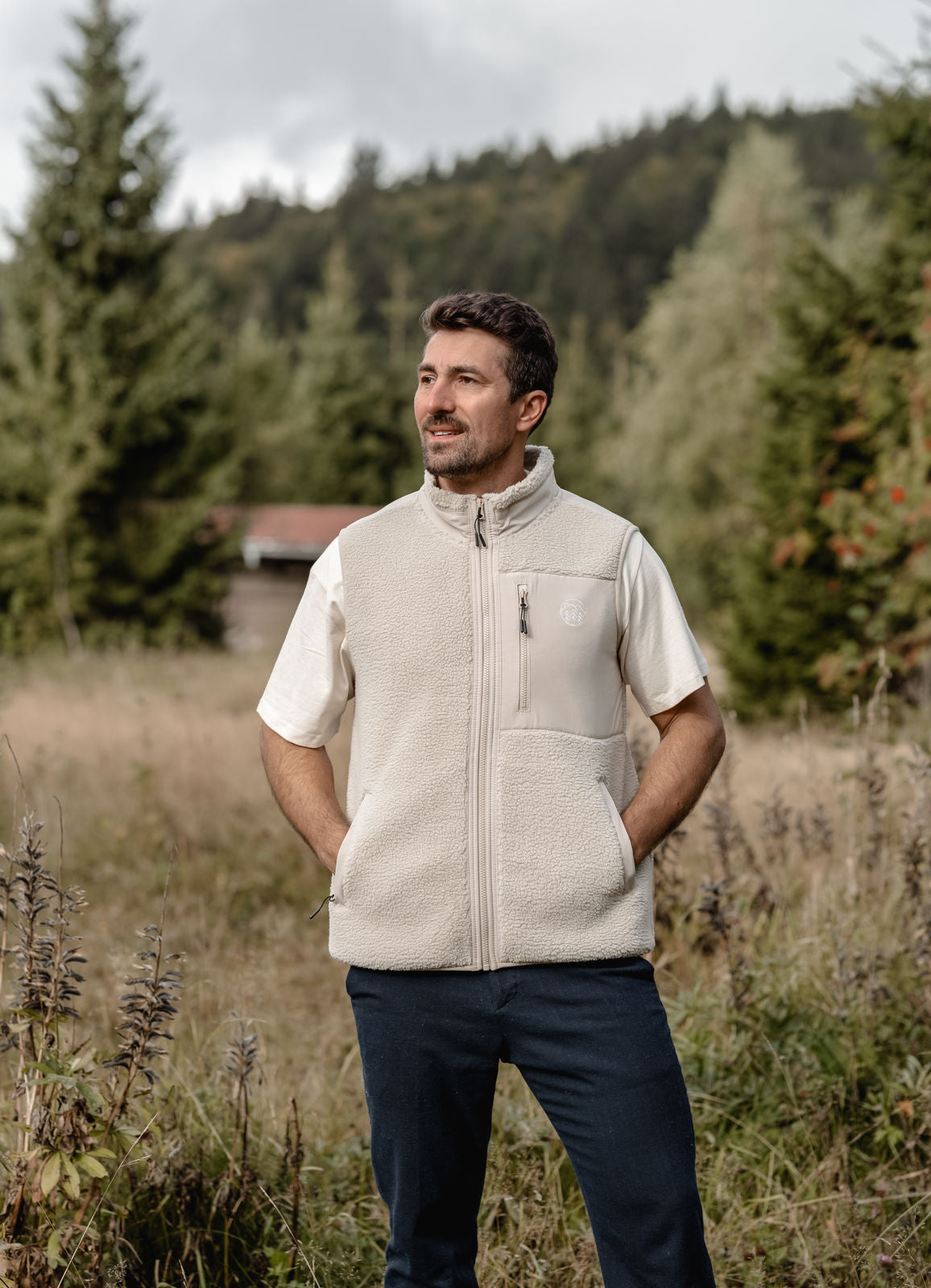 Woidlogo Teddyweste – Natural