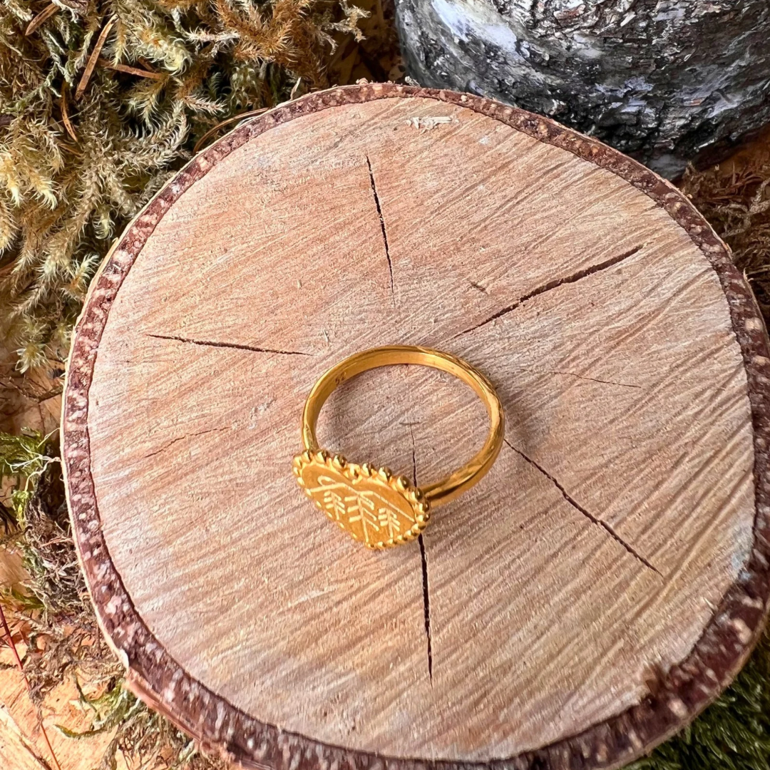 Waldliebe Ring 18k Vermeilgold