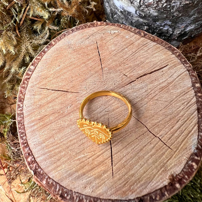 Waldliebe Ring 18k Vermeilgold