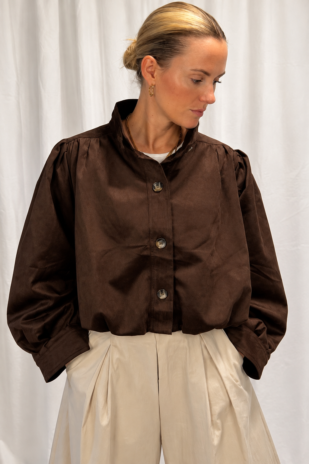 Soft Blouson Coffee