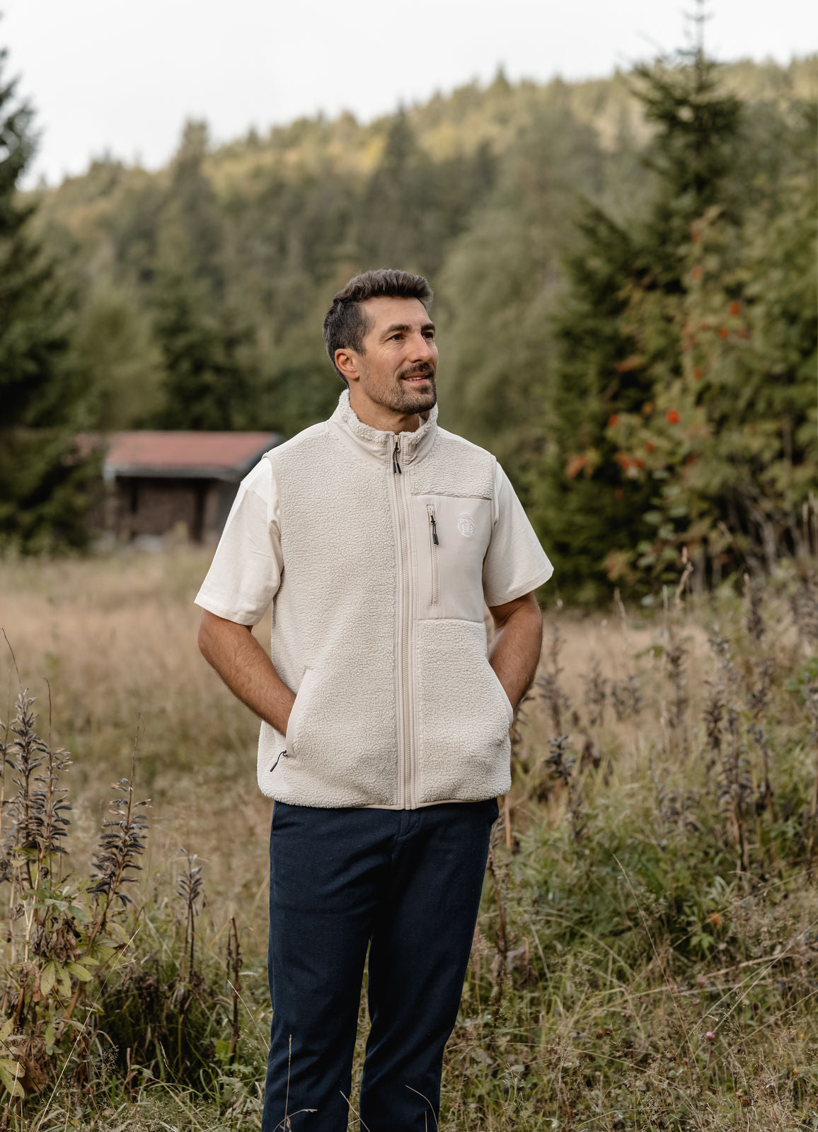 Woidlogo Teddyweste – Natural