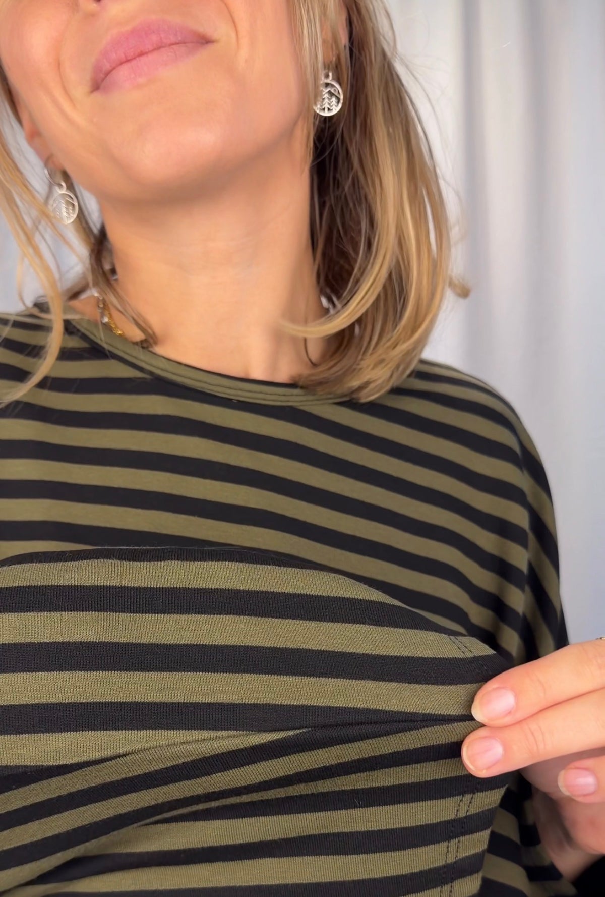 Striped Cropped Shirt