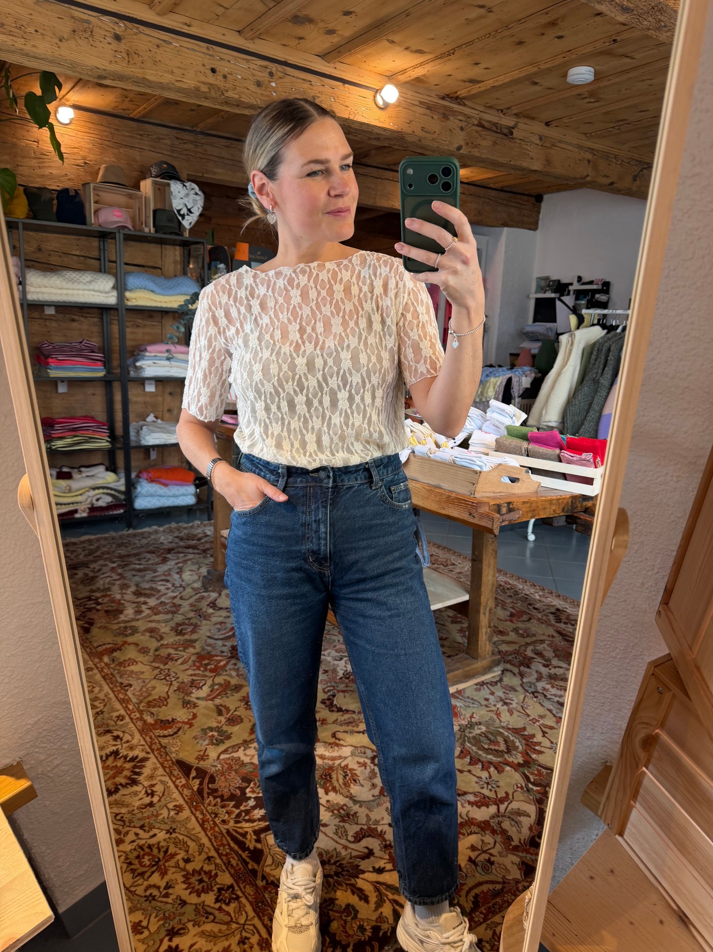 Mesh Lace Top kurz
