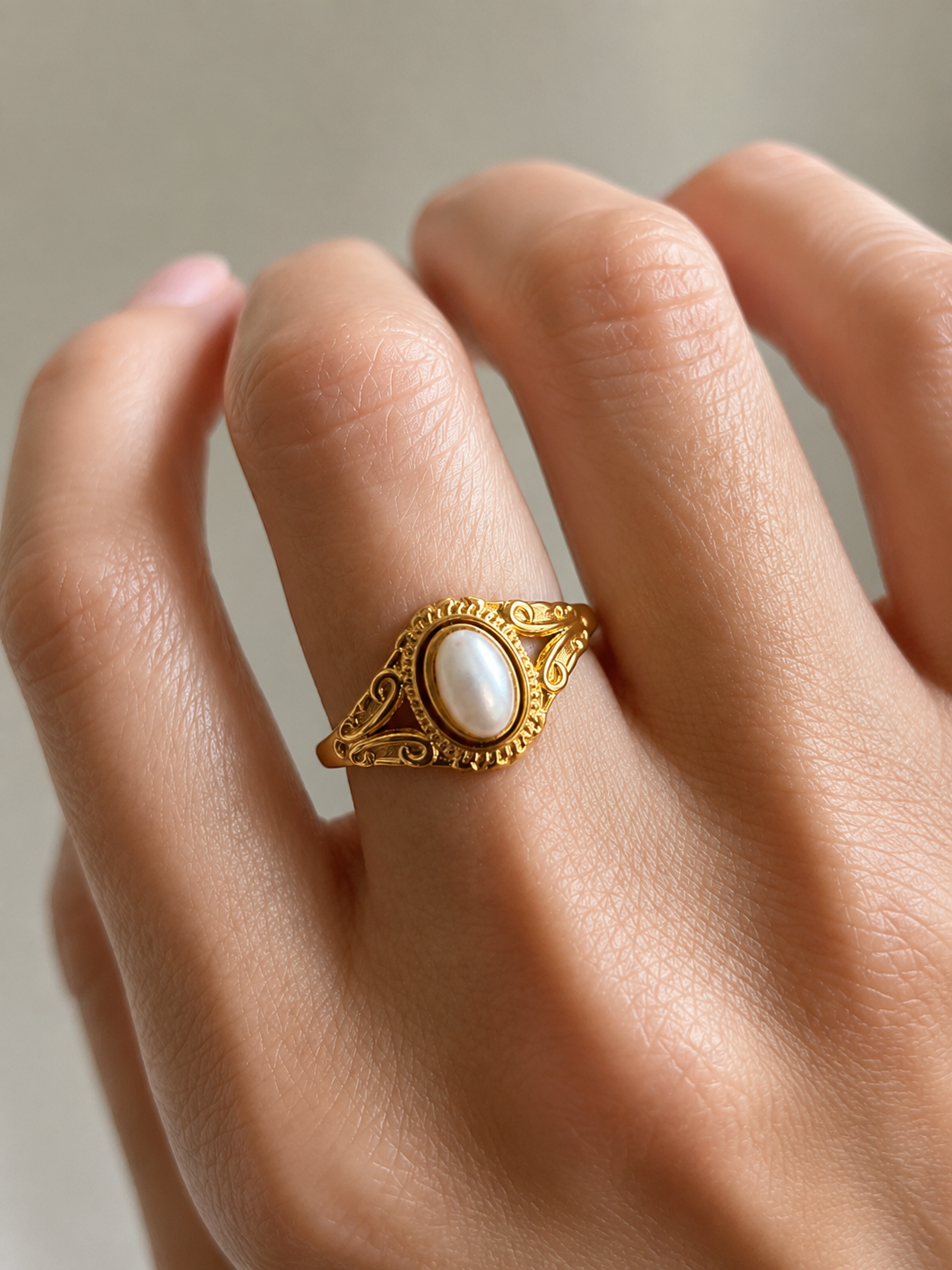 Vintage Perlenring