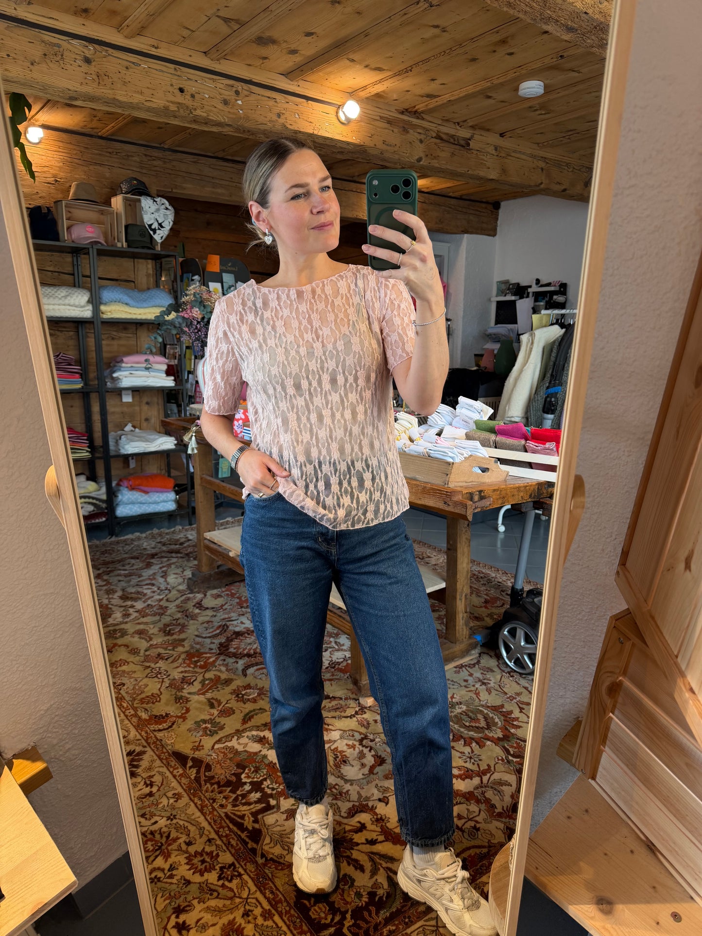 Mesh Lace Top kurz