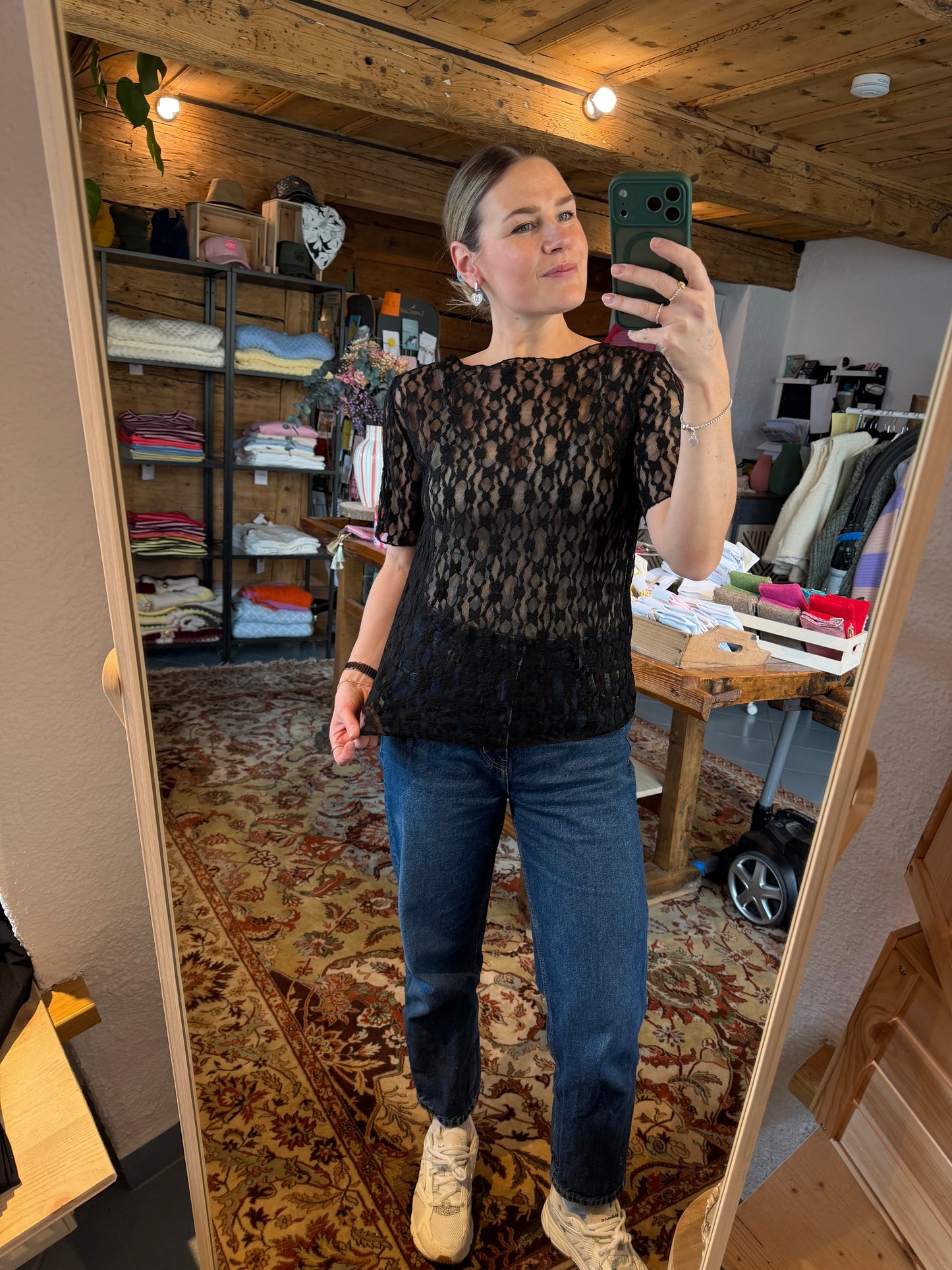 Mesh Lace Top kurz