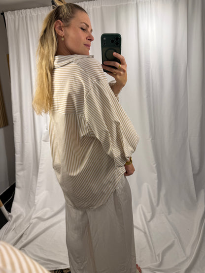 Oversize-Bluse mit Ballonärmeln