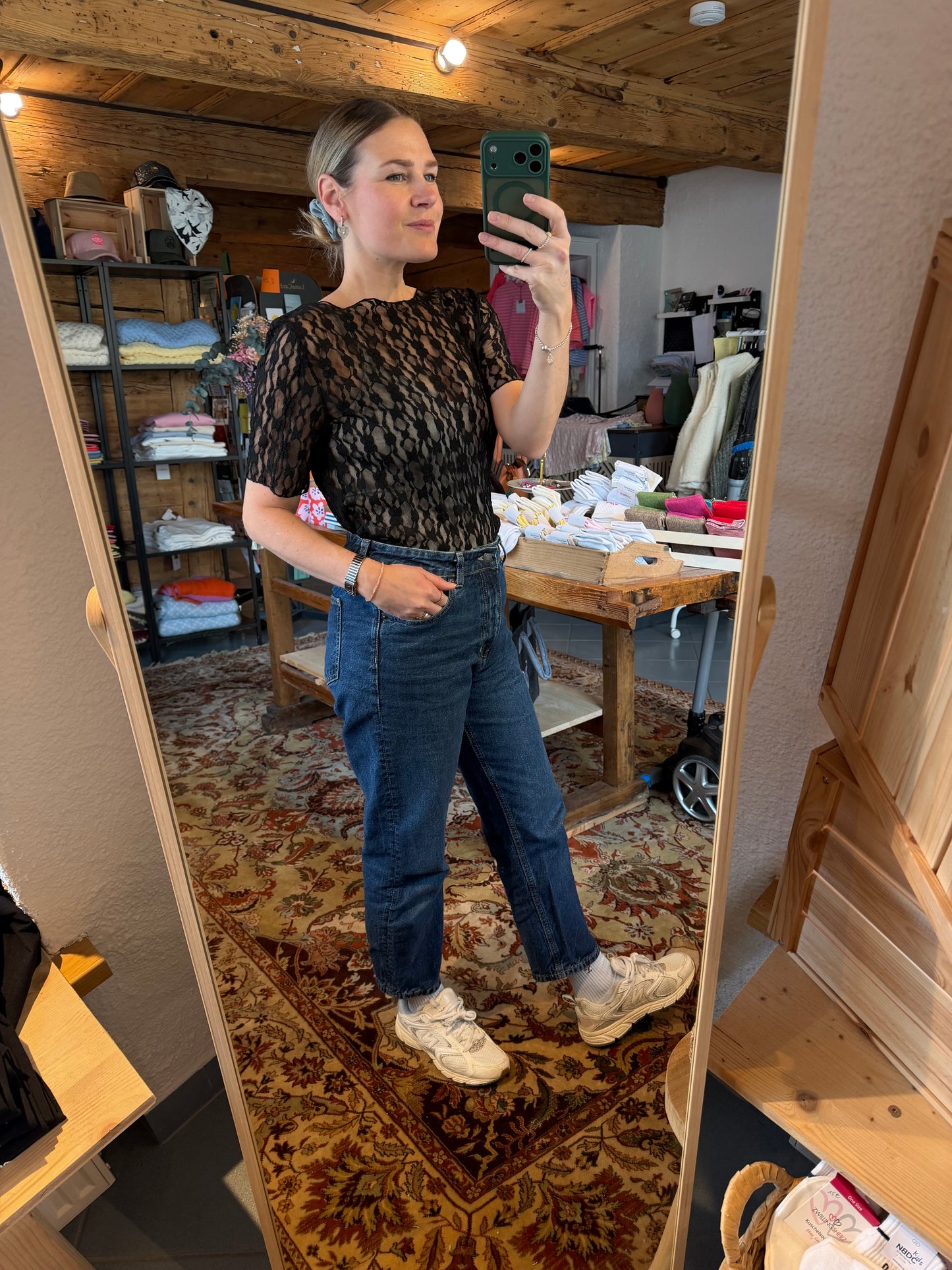 Mesh Lace Top kurz