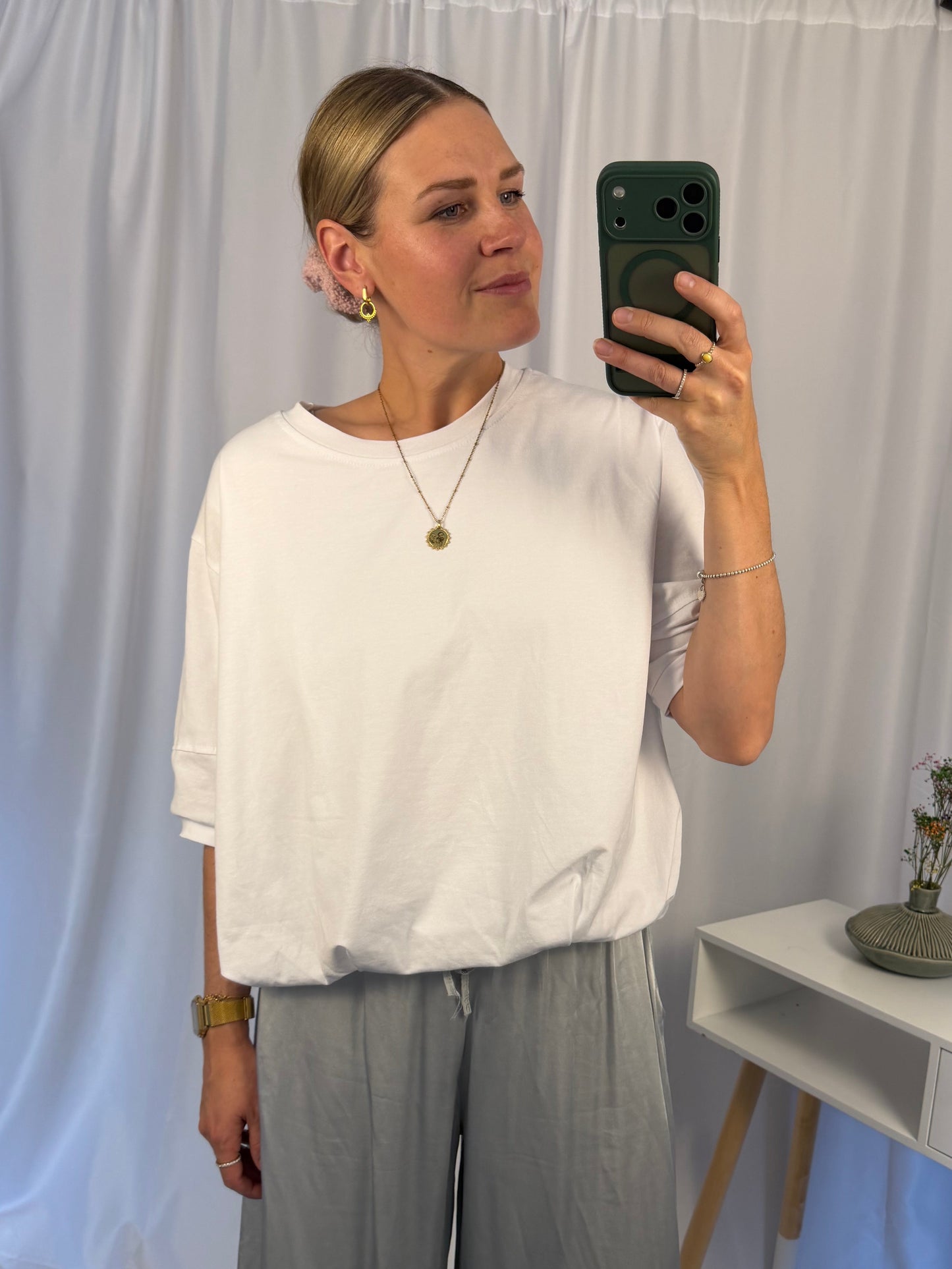 Puffy Baumwollshirt