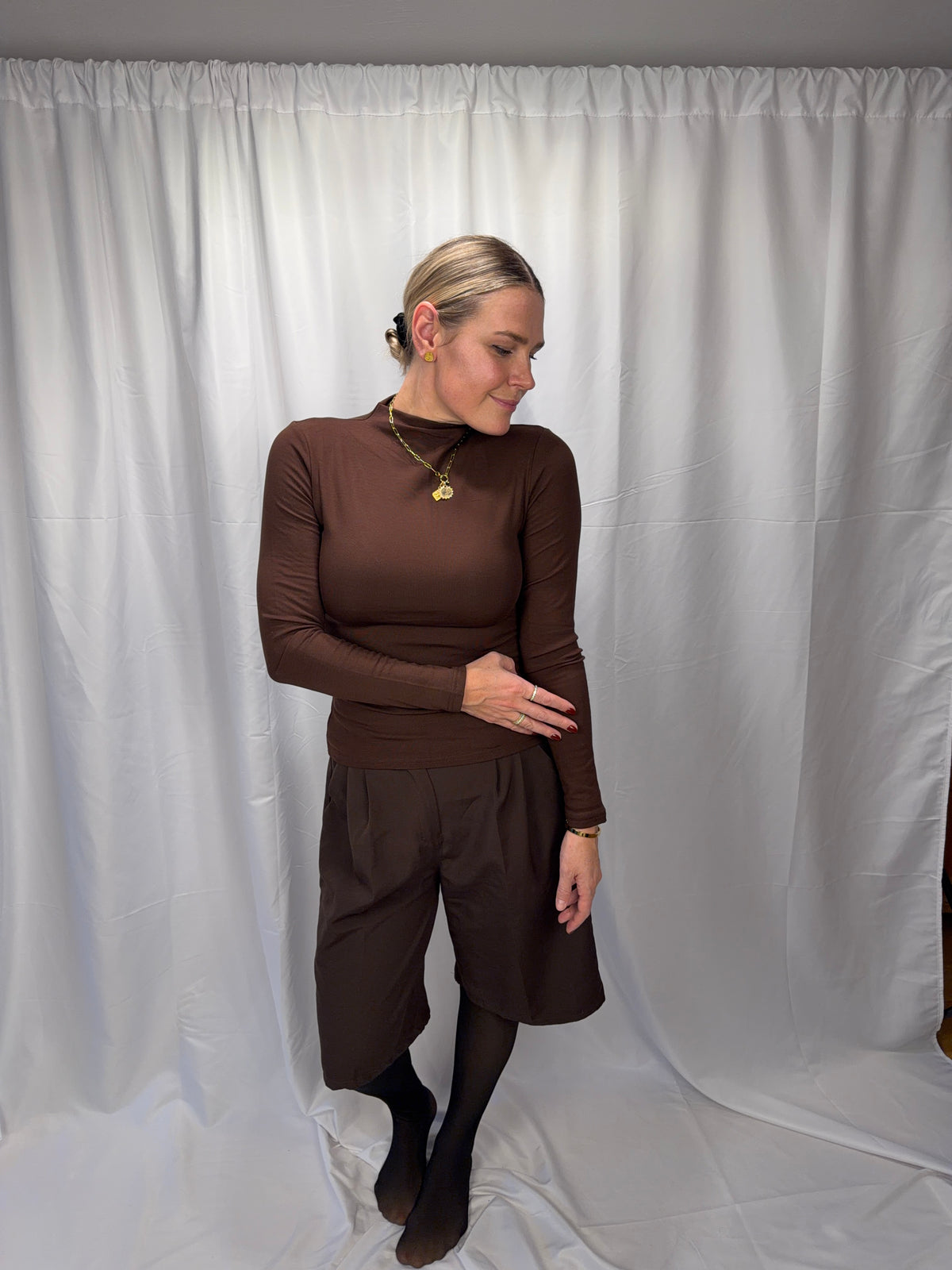 Stehkragen Longsleeve