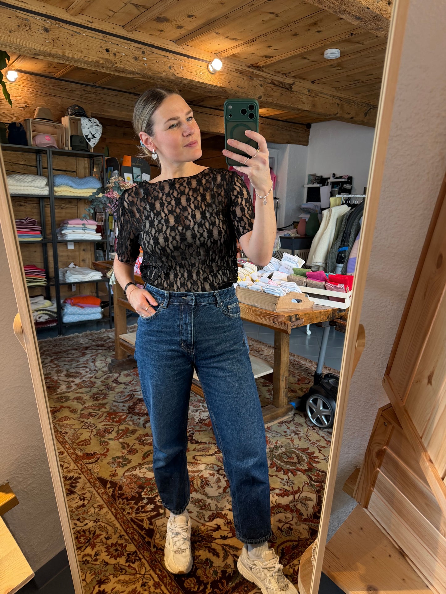 Mesh Lace Top kurz