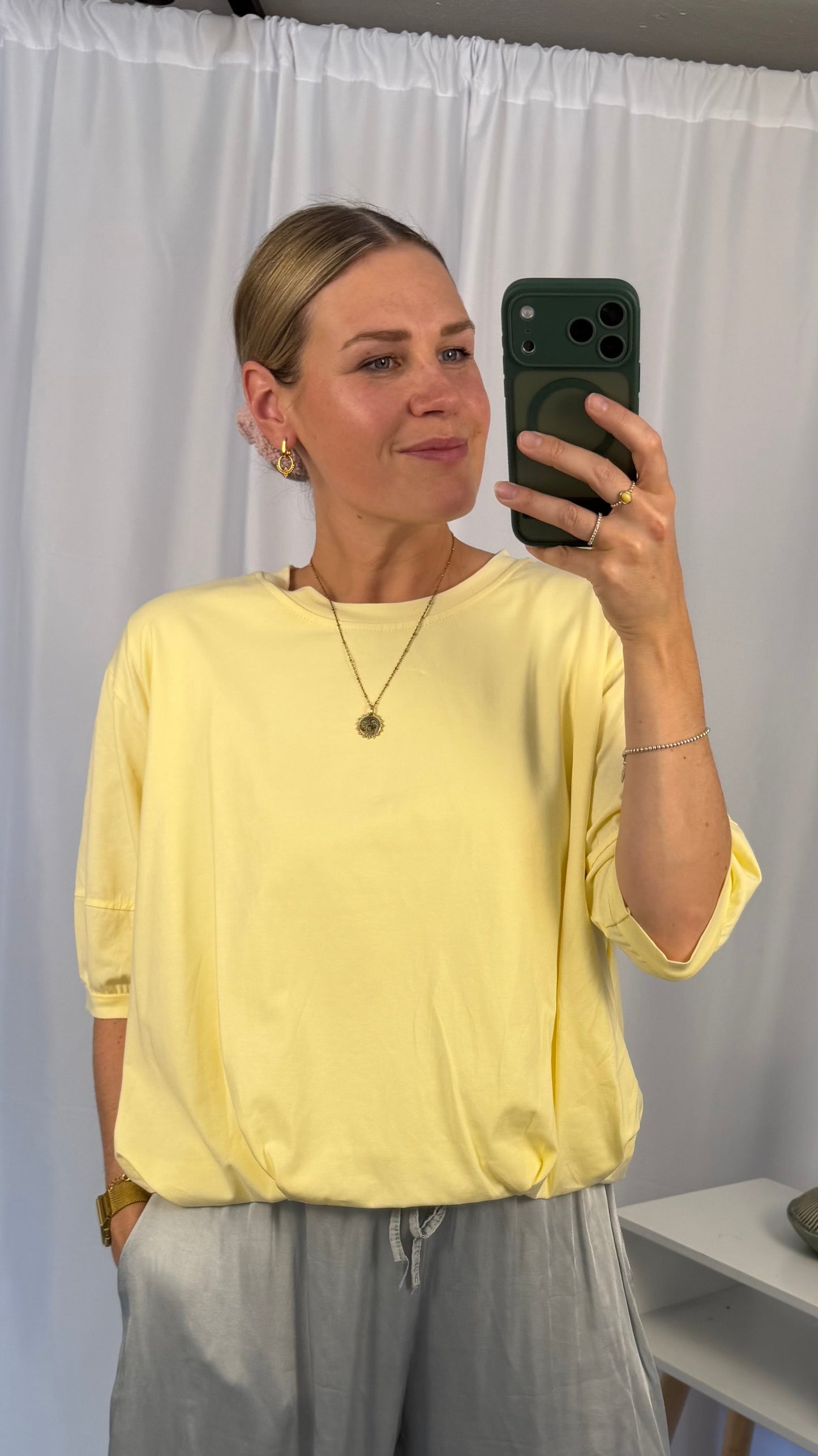 Puffy Baumwollshirt