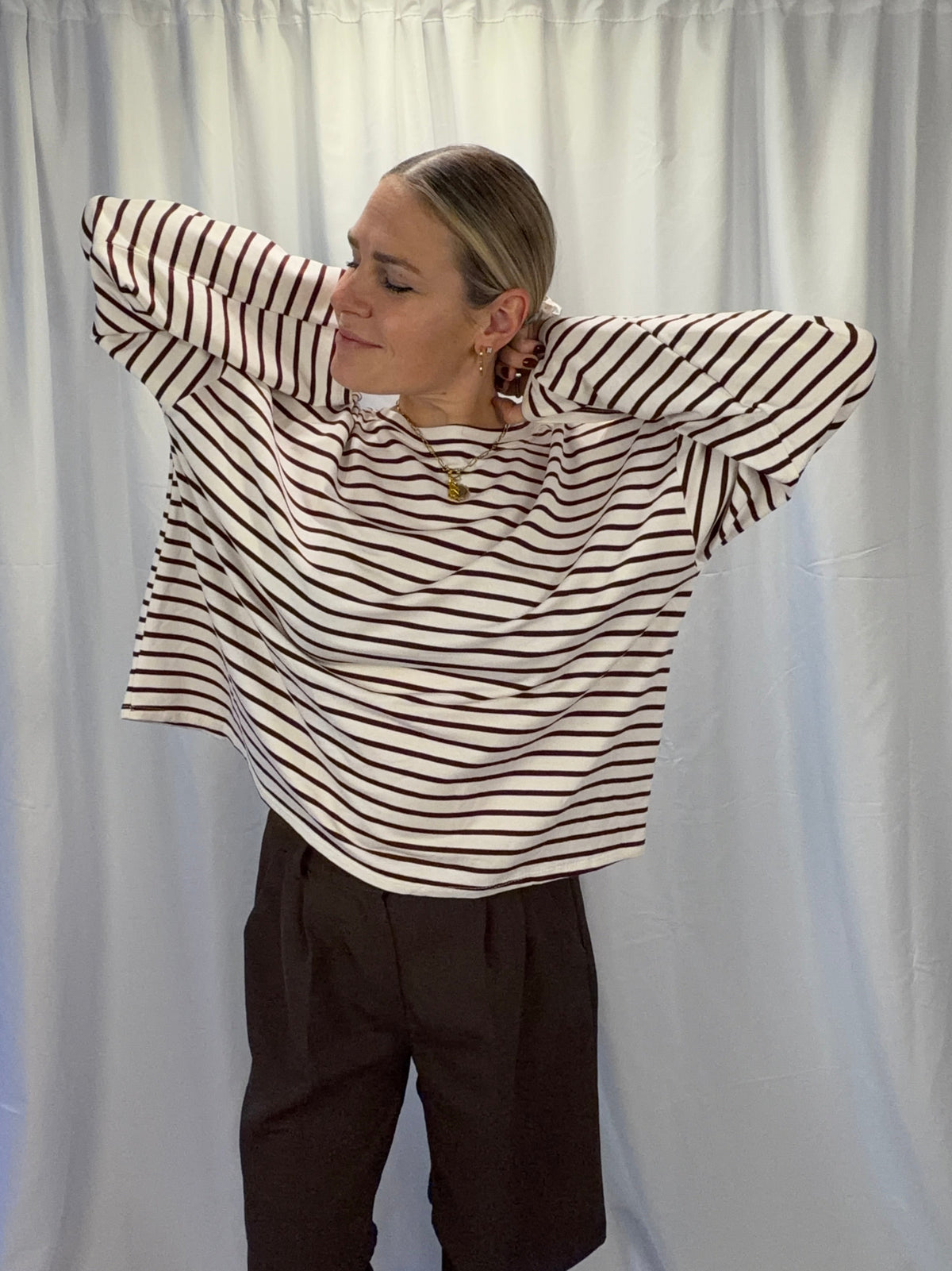 Striped Love – Oversized Longsleeve | One Size