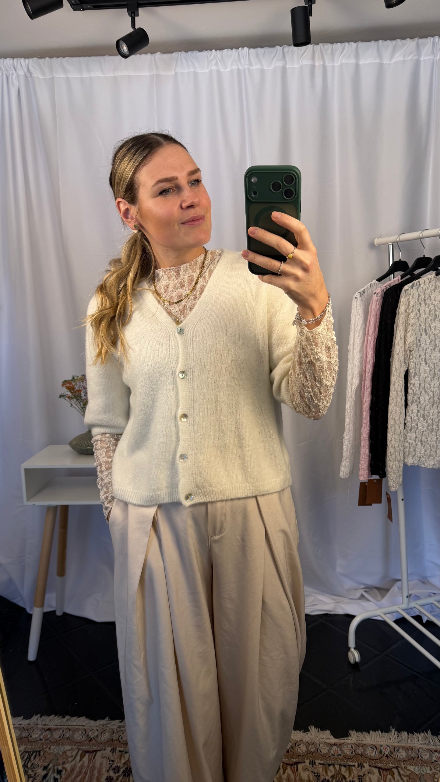 Alpaka Strickweste 3/4 Ärmel