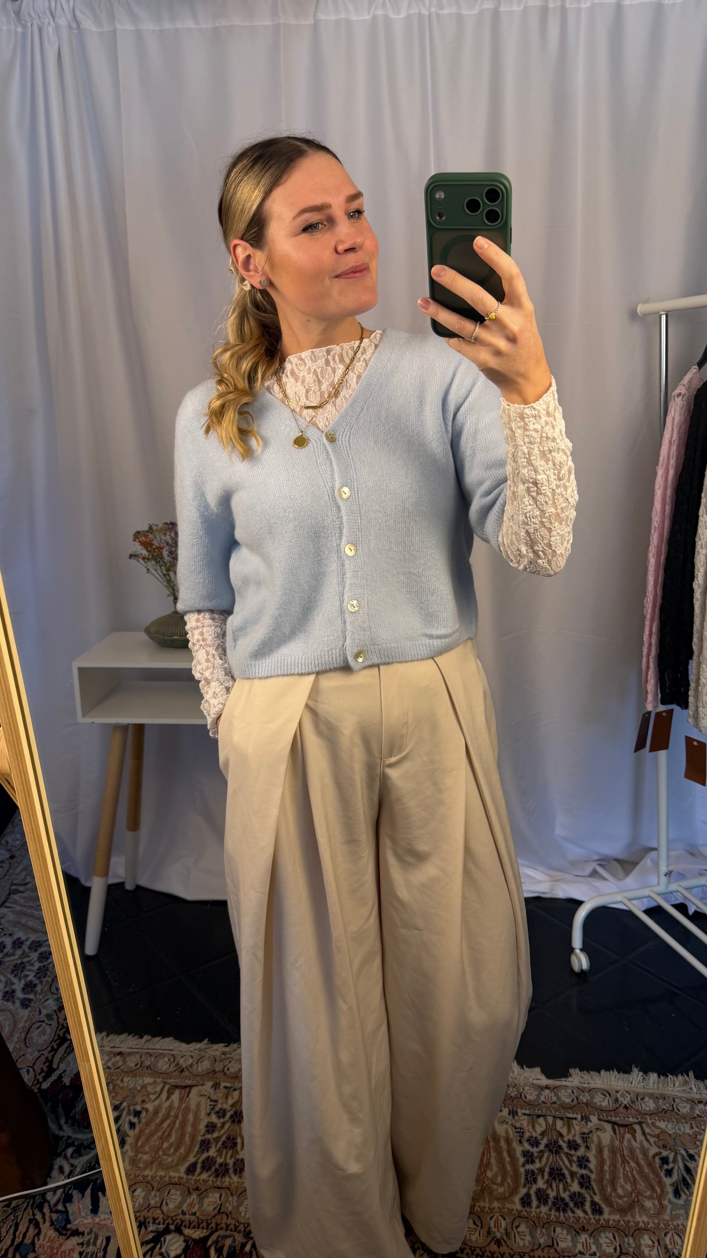Alpaka Strickweste 3/4 Ärmel
