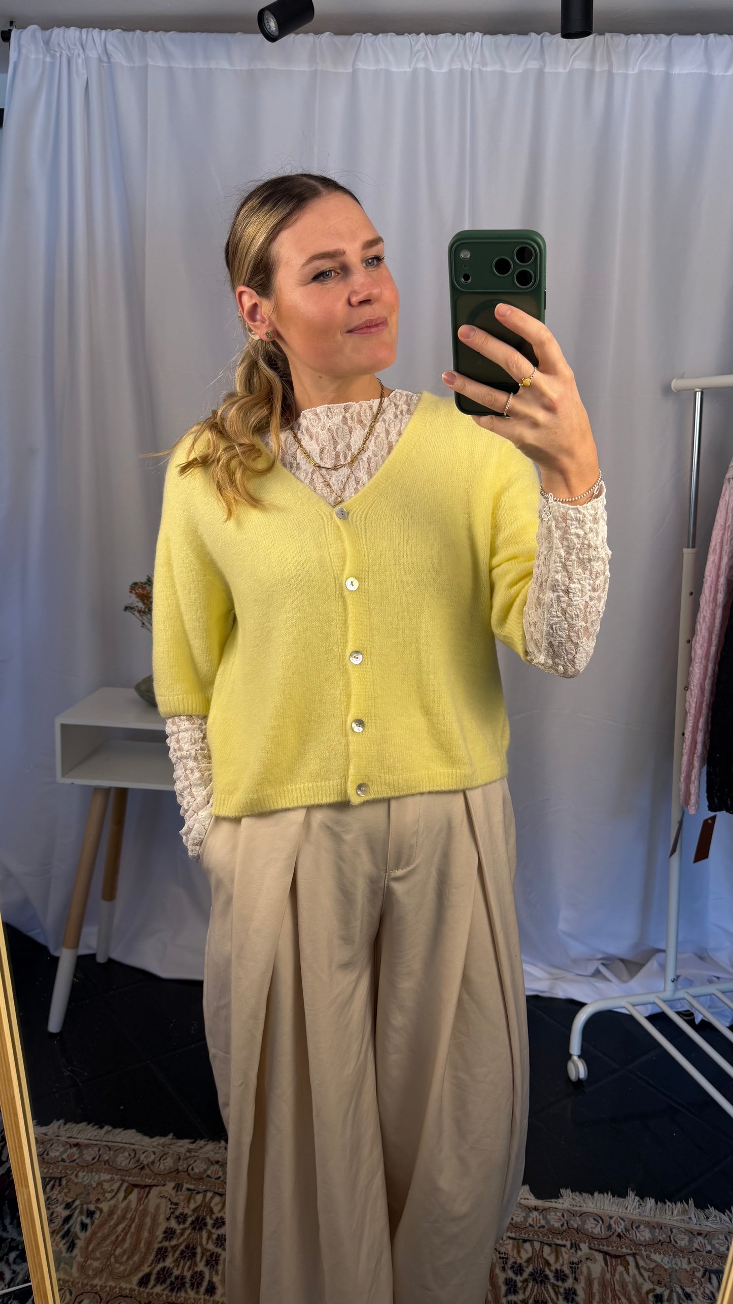 Alpaka Strickweste 3/4 Ärmel