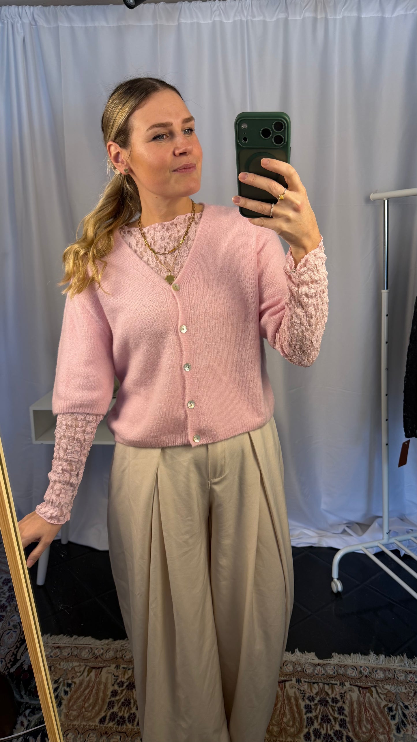 Alpaka Strickweste 3/4 Ärmel