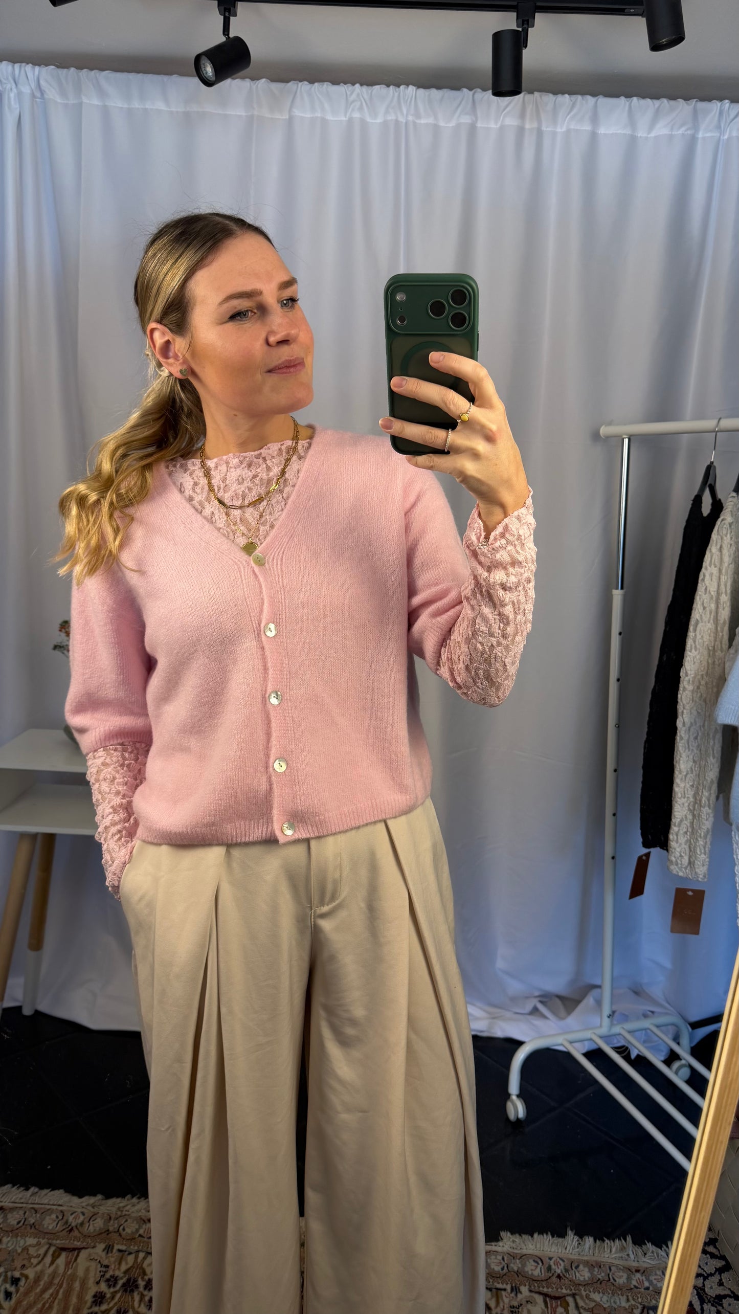 Alpaka Strickweste 3/4 Ärmel